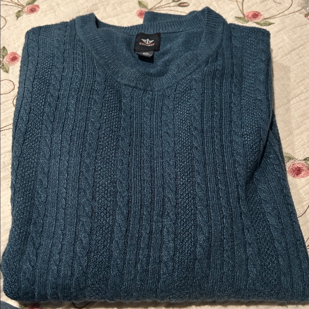 Vintage Dockers Ribbed Pattern Crewneck Sweater